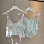 Bow Lace Cami&Short Sleep Set