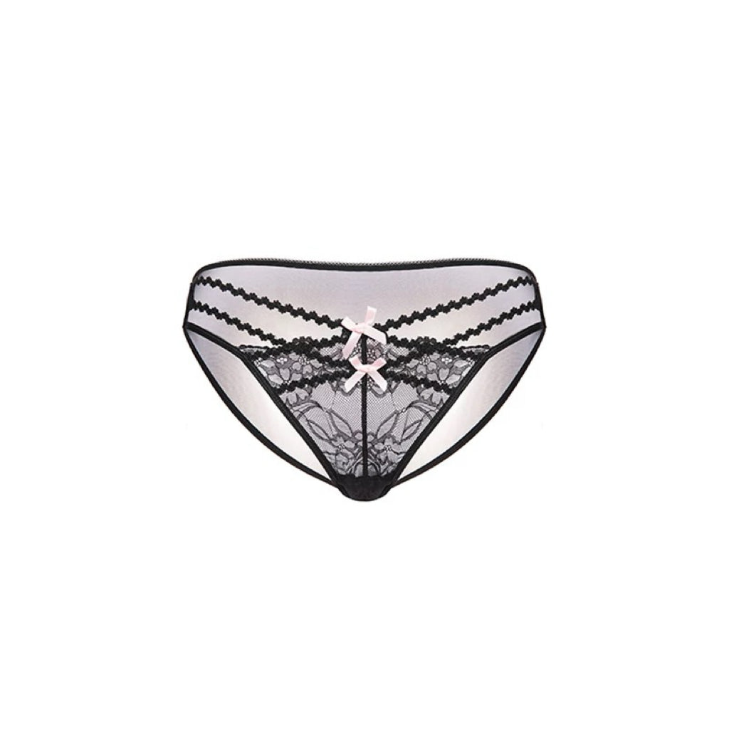 Sexy Cross Bow Lace String Bikini Brief Panty