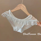 Lace Mesh Full Brief – Ruffle Edge Panty