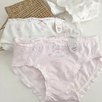 Pink Bear Bow Cotton Full Brief Panty