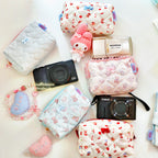 Handmade Satin Strawberry Bear Pouch